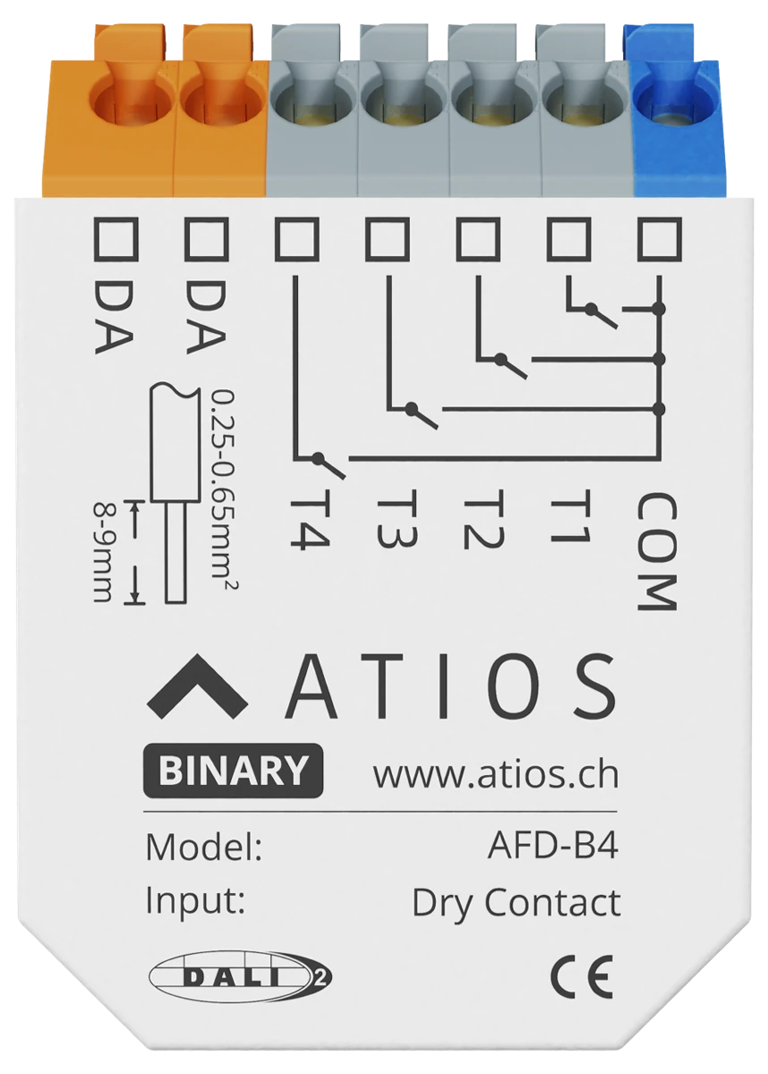 Atios DALI-2 Button Coupler AFD-B4 Datasheet